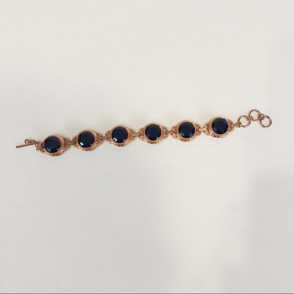 Genuine Sapphire copper bracelet - Picture 3 of 8